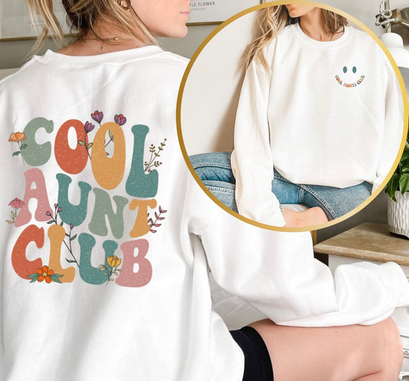 COOL AUNT CLUB CREW & TEE